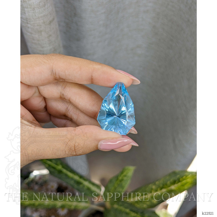 63.55 Ct. Blue Topaz from Ceylon (Sri Lanka)