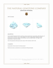 30.50 Ct. Greenish Blue Aquamarine from Ceylon (Sri Lanka) Appraisal