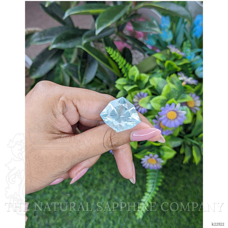 30.50 Ct. Greenish Blue Aquamarine from Ceylon (Sri Lanka)
