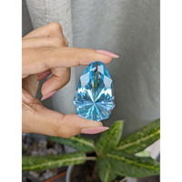 146.99 Ct. Blue Topaz from Ceylon (Sri Lanka) Life Style