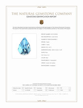 60.72 Ct. Blue Topaz from Ceylon (Sri Lanka) Scan Report