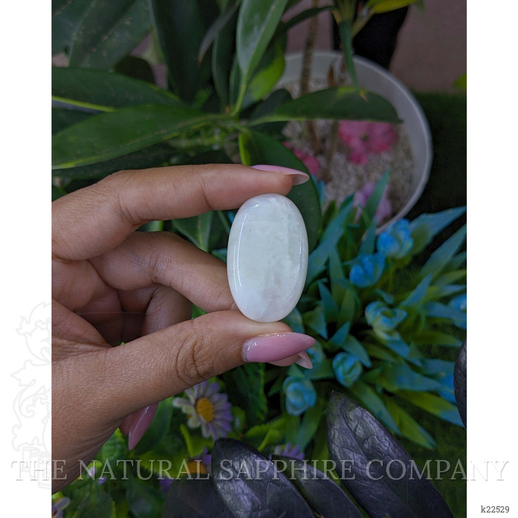 51.38 Ct. Multi Color Cabochon White Opal from Ethiopia