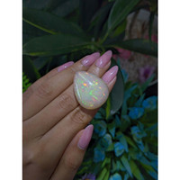 48.45 Ct. Multi Color Cabochon Jelly Opal from Ethiopia Life Style