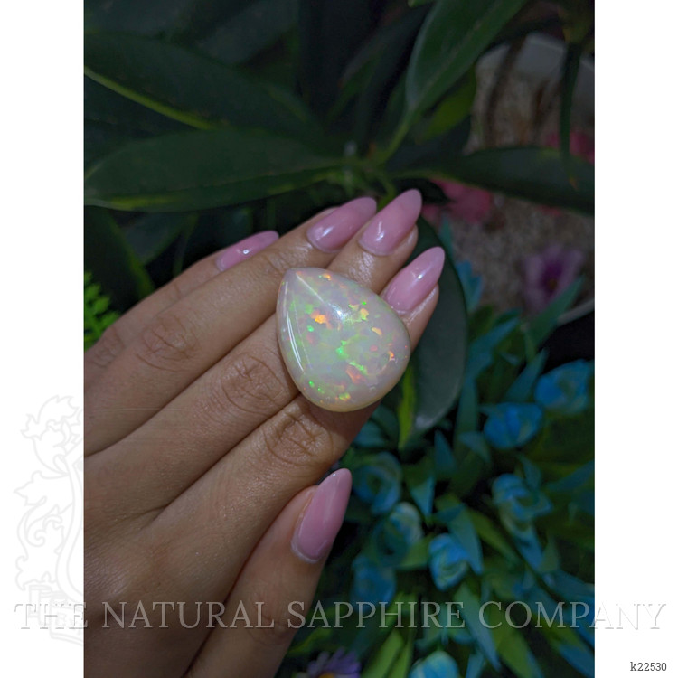 48.45 Ct. Multi Color Cabochon Jelly Opal from Ethiopia