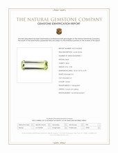 9.58 Ct. Green Beryl from Ceylon (Sri Lanka) Scan Report