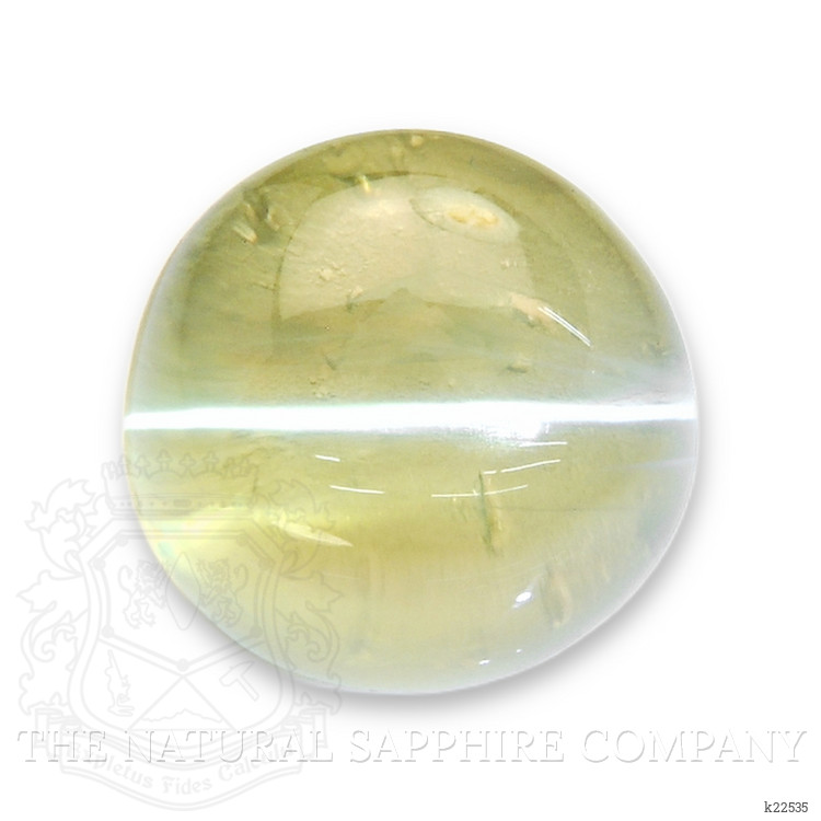 3.01 Ct. Yellowish Green Cabochon Chrysoberyl from Ceylon (Sri Lanka)