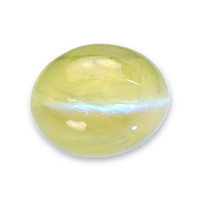 1.44 Ct. Greenish Yellow Cabochon Chrysoberyl from Madagascar Video