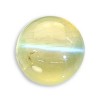 1.58 Ct. Greenish Yellow Cabochon Chrysoberyl from Ceylon (Sri Lanka) Video