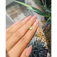 1.58 Ct. Greenish Yellow Cabochon Chrysoberyl from Ceylon (Sri Lanka) Life Style