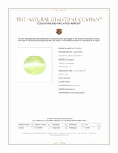 1.75 Ct. Green Cabochon Chrysoberyl from Madagascar Scan Report
