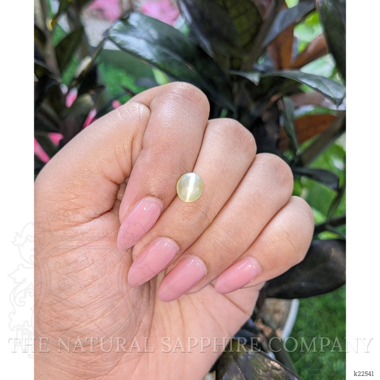 1.75 Ct. Green Cabochon Chrysoberyl from Madagascar