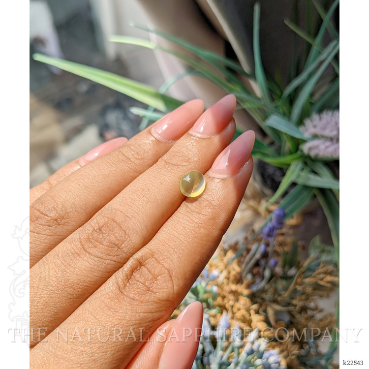 2.02 Ct. Greenish Yellow Cabochon Chrysoberyl from Madagascar