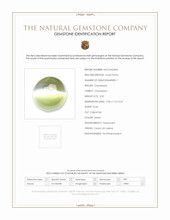 2.02 Ct. Green Cabochon Chrysoberyl from Ceylon (Sri Lanka) Scan Report