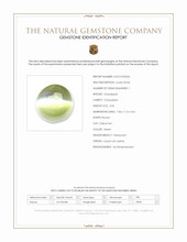 2.02 Ct. Green Cabochon Chrysoberyl from Ceylon (Sri Lanka) Scan Report