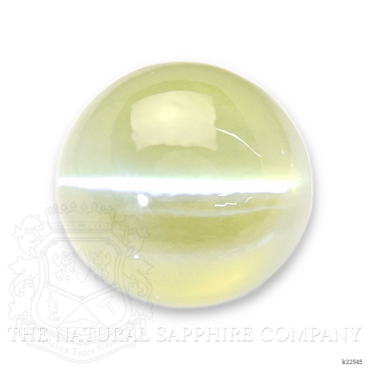 2.11 Ct. Greenish Yellow Cabochon Chrysoberyl from Madagascar