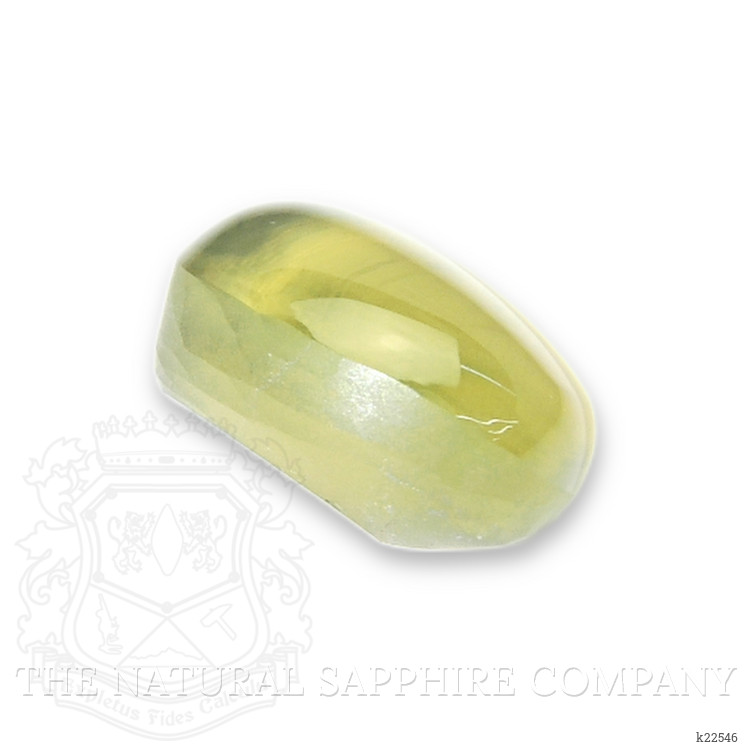 2.18 Ct. Greenish Yellow Cabochon Chrysoberyl from Ceylon (Sri Lanka)