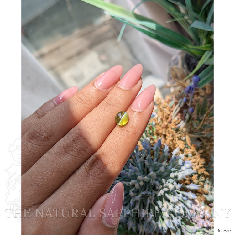 2.32 Ct. Brownish Green Cabochon Chrysoberyl from Madagascar