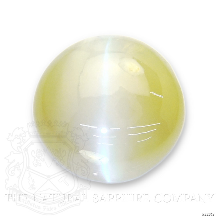 3.57 Ct. Greenish Yellow Cabochon Chrysoberyl from Ceylon (Sri Lanka)