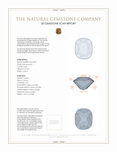 4.56 Ct. Amethyst from Brazil 3 D Scan Report
