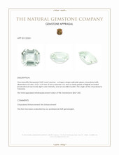 0.89 Ct. Yellowish Green Chrysoberyl from Tanzania Appraisal