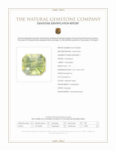 1.37 Ct. Yellowish Green Chrysoberyl from Tanzania Scan Report