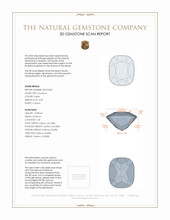 4.58 Ct. Amethyst from Brazil 3 D Scan Report