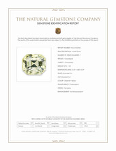 1.05 Ct. Greenish Yellow Chrysoberyl from Tanzania Scan Report