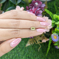 1.10 Ct. Yellowish Green Chrysoberyl from Tanzania Life Style