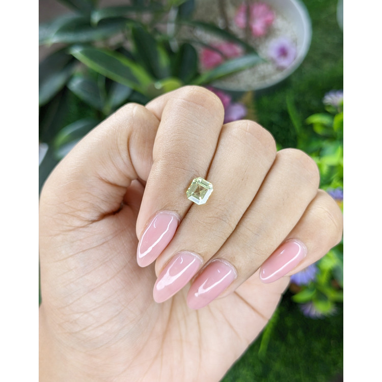1.22 Ct. Yellowish Green Chrysoberyl from Tanzania
