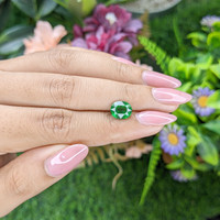 2.54 Ct. Tsavorite Garnet from Tanzania Life Style