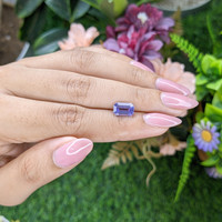 1.99 Ct. Violet Tanzanite from Tanzania Life Style