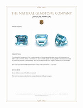 2.49 Ct. Greenish Blue Zircon from Cambodia Appraisal