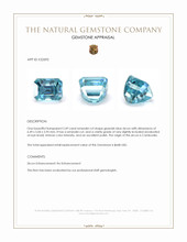 2.49 Ct. Greenish Blue Zircon from Cambodia Appraisal