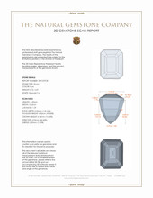 2.49 Ct. Zircon from Cambodia 3 D Scan Report
