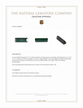 1.77 Ct. Tourmaline from Mozambique Appraisal