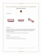 1.39 Ct. Tourmaline from Mozambique Appraisal