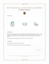 1.32 Ct. Aquamarine from Ceylon (Sri Lanka) Appraisal