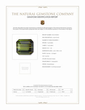1.43 Ct. Brownish Green Tourmaline from Mozambique Scan Report