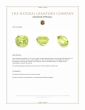 1.92 Ct. Chrysoberyl from Ceylon (Sri Lanka) Appraisal