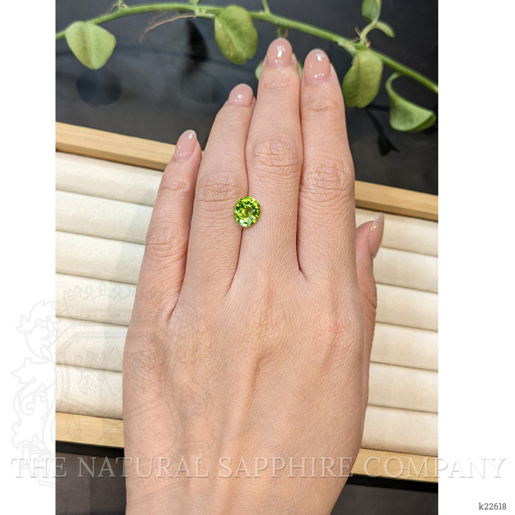 1.84 Ct. Green (Lime Green) Peridot from Afghanistan