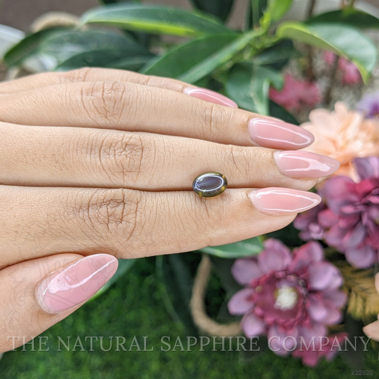 2.32 Ct. Greenish Brown Cabochon Chrysoberyl from Tanzania