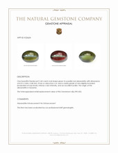 2.60 Ct. Cabochon Alexandrite from Tanzania Appraisal