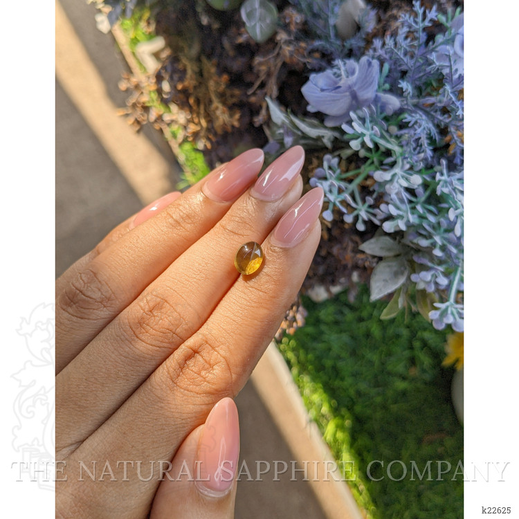 2.05 Ct. Brownish Yellow Cabochon Chrysoberyl from Tanzania