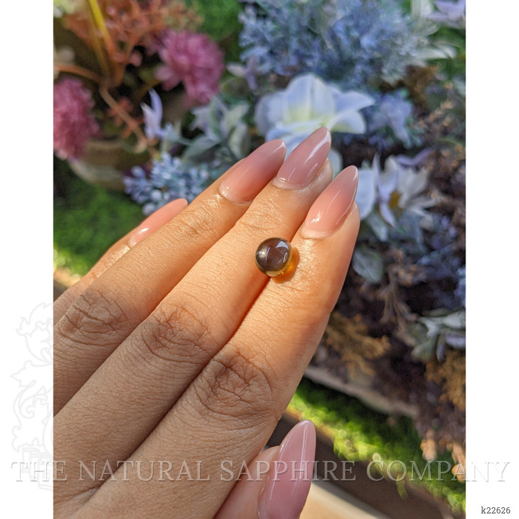 3.06 Ct. Greenish Brown Cabochon Chrysoberyl from Tanzania