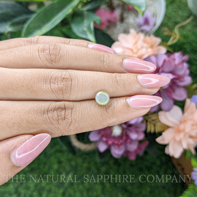 2.13 Ct. Greenish Yellow Cabochon Chrysoberyl from Tanzania