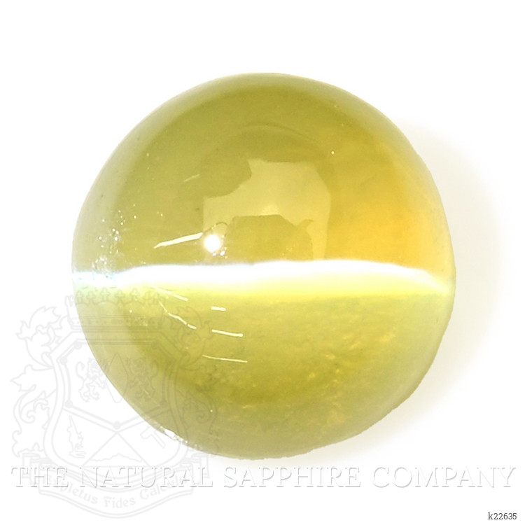 0.92 Ct. Greenish Yellow Cabochon Chrysoberyl from Tanzania