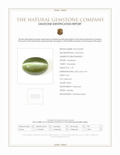1.78 Ct. Green Cabochon Chrysoberyl from Tanzania Scan Report