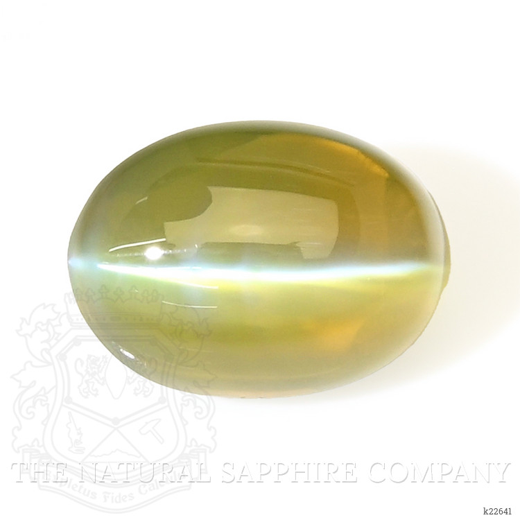 2.14 Ct. Yellowish Green Cabochon Chrysoberyl from Tanzania