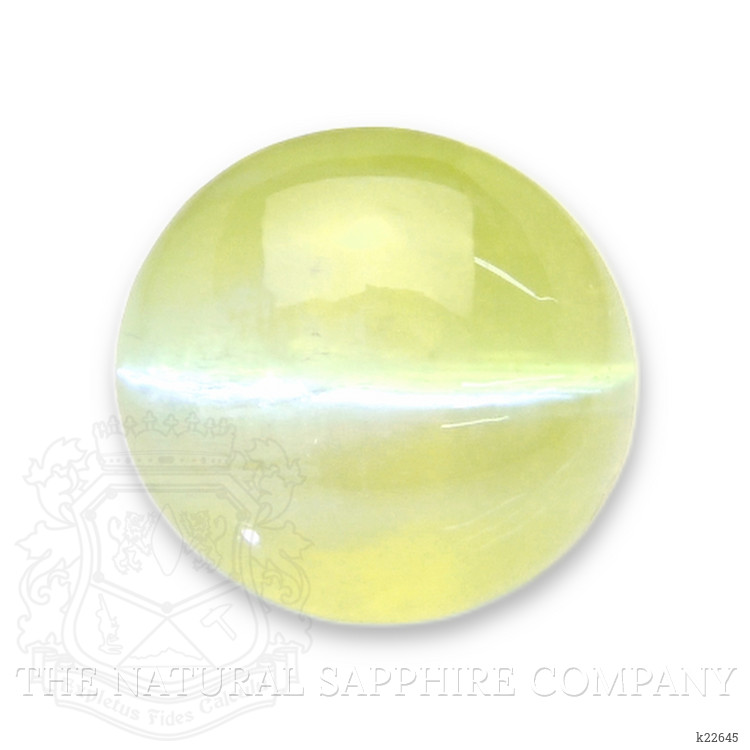 1.76 Ct. Yellowish Green Cabochon Chrysoberyl from Tanzania
