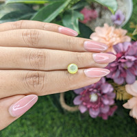 1.76 Ct. Yellowish Green Cabochon Chrysoberyl from Tanzania Life Style